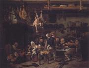 Jan Steen The Fat Kitchen oil painting reproduction
